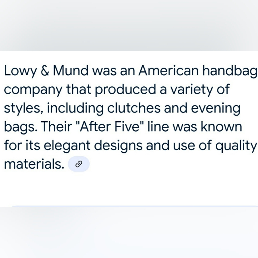 Vintage Lowy & Mund "After Five" 50's Cocktail Handbag & Coin Purse - Picture 14 of 16